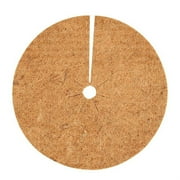 Fasiaou Coco Coir Mulch Mat for Plants - Flower Pot Cover, Tree Ring Guards, Coconut Fiber Planter Disc - Sapling Trunk Protector - Weed Barrier for Root Protection - 7 Inch Diameter - 1 Piece Pack